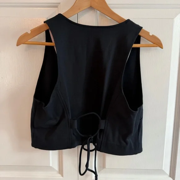 Anthropologie Maeve Black Cropped Vest, Size 8 - Picture 5 of 8